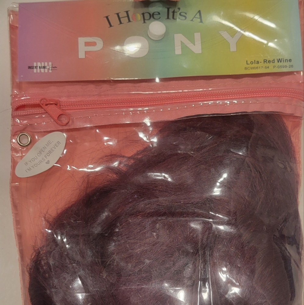 Inh Hair Lola Ponytail Extension-Red Wine View 2